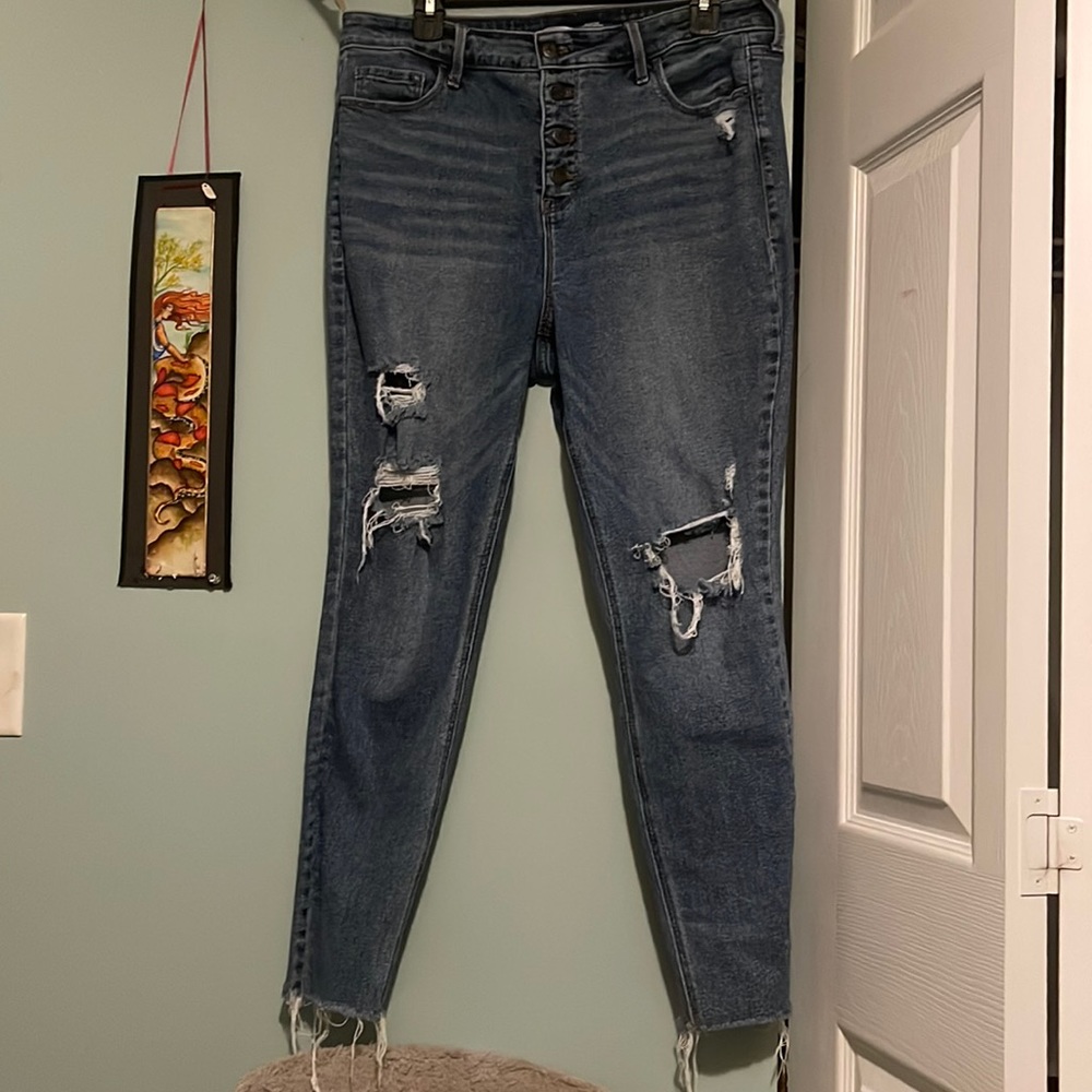 Old navy button fly jeans
